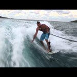 Wally Tender Wake Surfing Fail