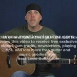 Intermediate acoustic guitar lesson hammer on chord shapes create melody