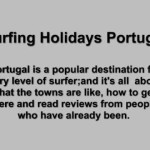 Surfing Holidays Portugal And Surf Camps