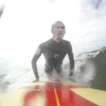 Longboard surf in Carcavelos